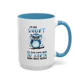 Accent Coffee Mug (11, 15oz), Funny animal mug, Cute Owl Design, cool teacher, silly kitchen decor, happy uplifting morning beverage mug