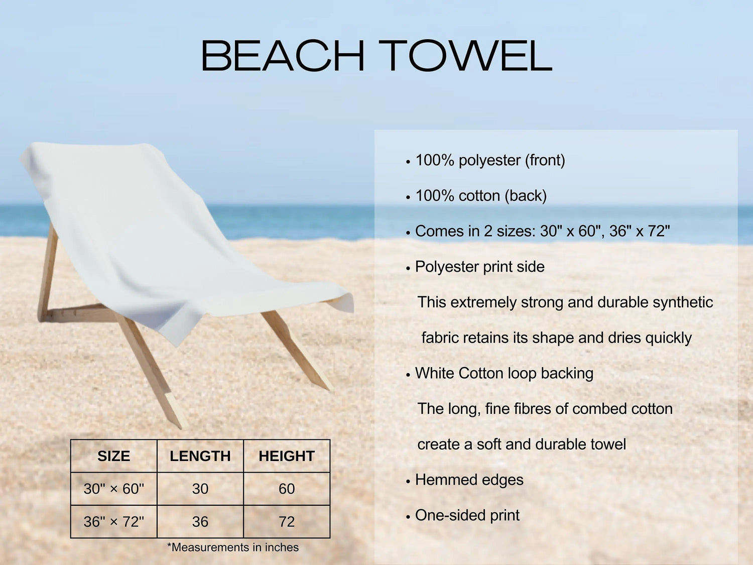 Beach Towel, Summer Vibes White oversized colorful Every Day Fun Travel Beach Towel The Aurora Touch