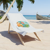 Beach Towel, Oversized bright uplifting relaxing thick custom summer travel soft lush beach towel