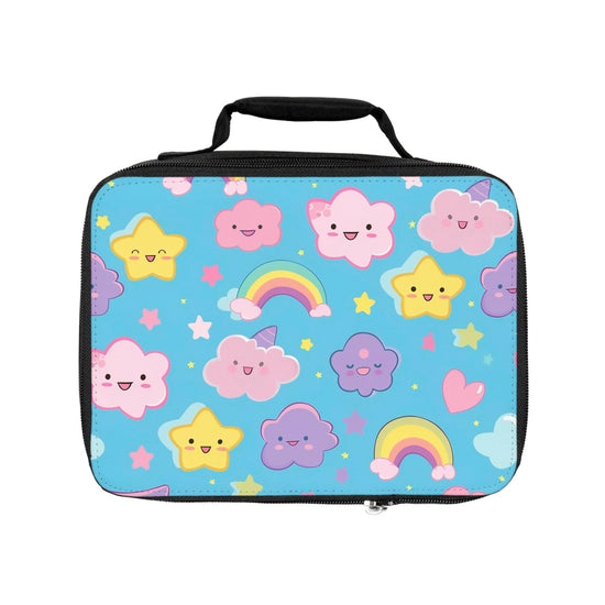 Lunch Bag, Preschool kindergarten elementary adorable rainbow star colorful pastel child school age appropriate everyday snack lunch box