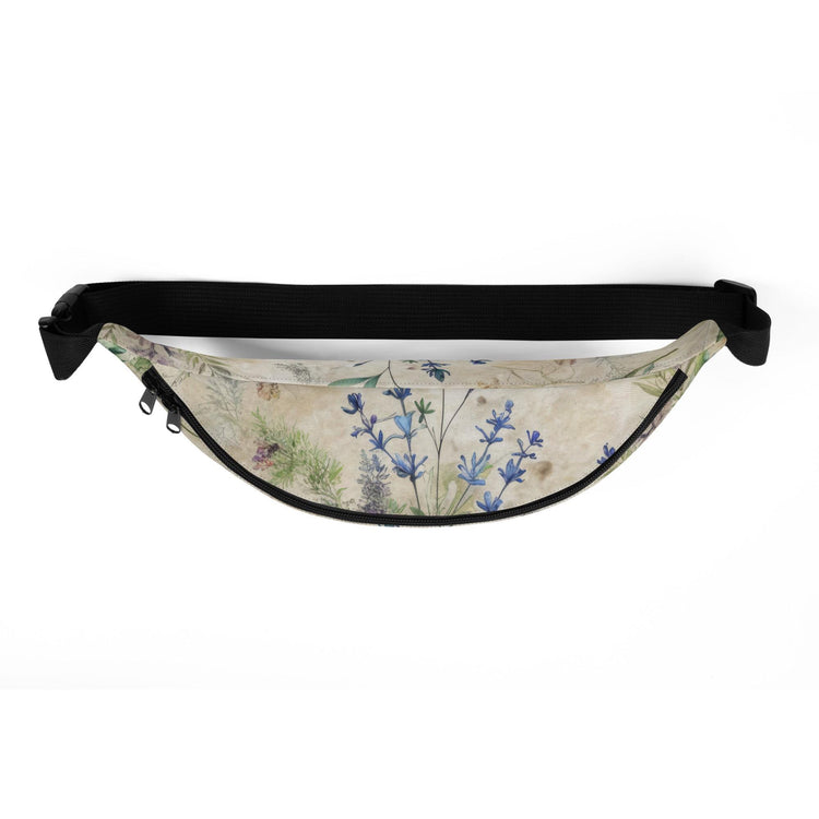 Fanny Pack, Lavendar floral conventional roomy all purpose on the go accesory travel work school fun waistline pouch