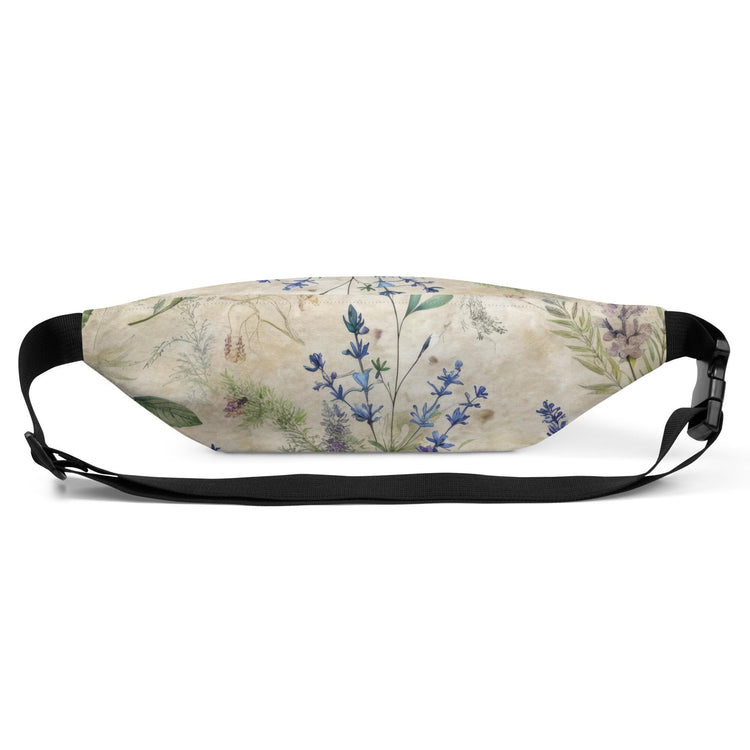 Fanny Pack, Lavendar floral conventional roomy all purpose on the go accesory travel work school fun waistline pouch