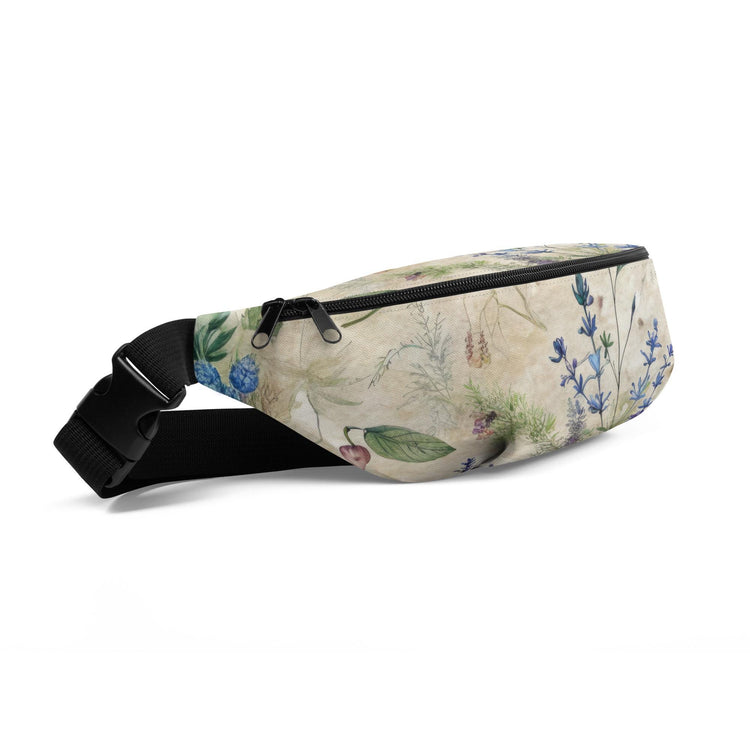 Fanny Pack, Lavendar floral conventional roomy all purpose on the go accesory travel work school fun waistline pouch