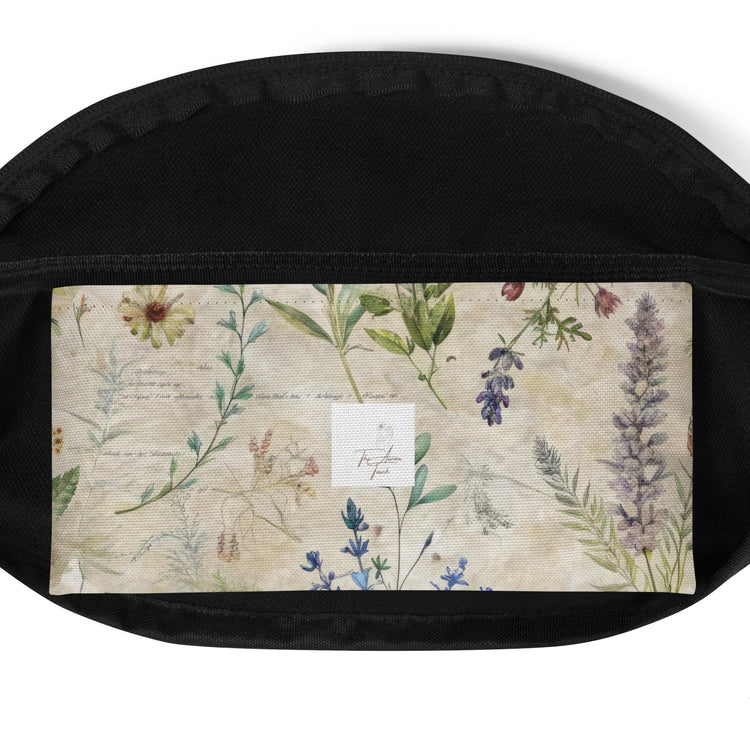 Fanny Pack, Lavendar floral conventional roomy all purpose on the go accesory travel work school fun waistline pouch