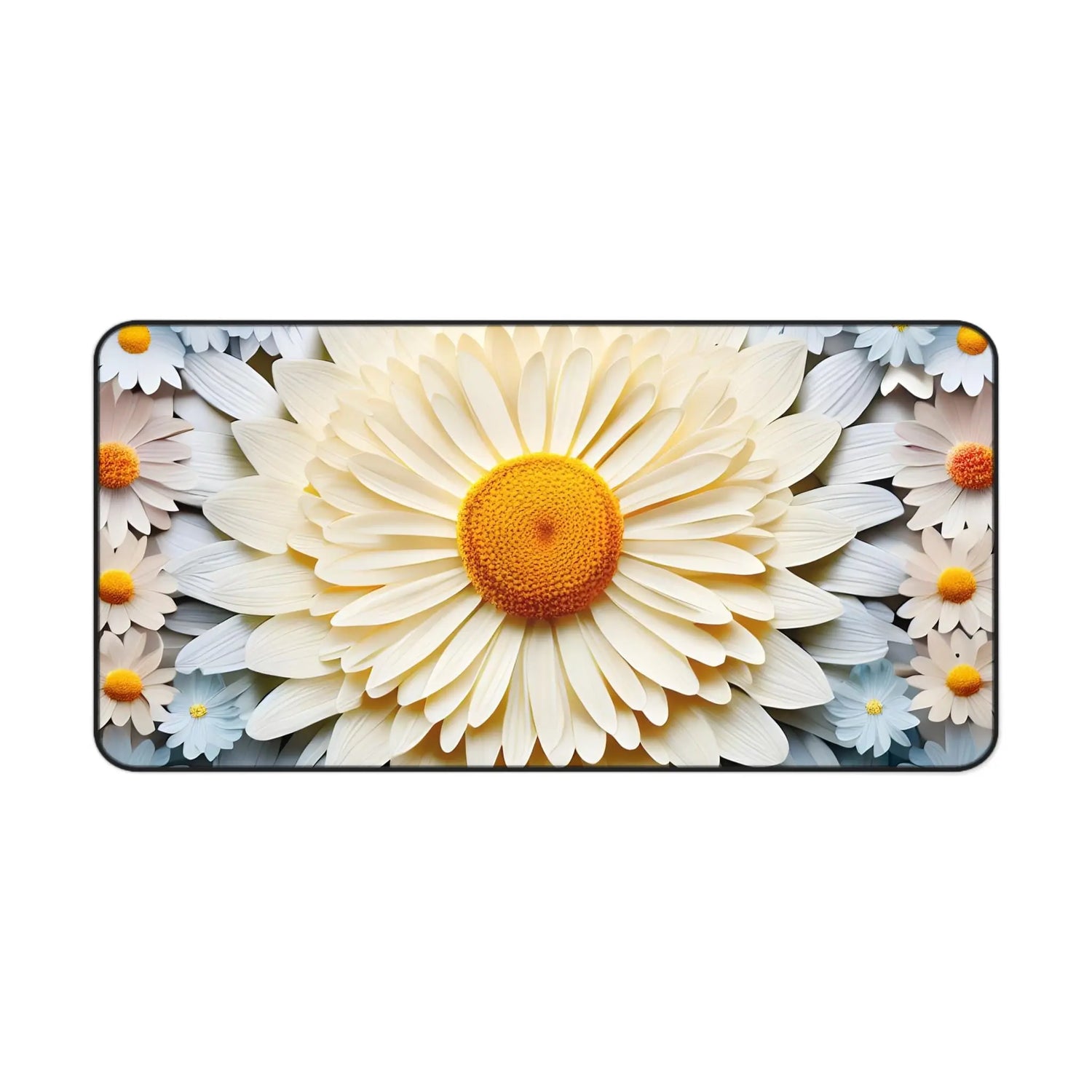 Desk Mat, Beautiful 3D bright colorful floral print office dorm home computer keyboard mouse desk pad The Aurora Touch