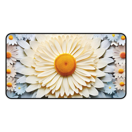 Desk Mat, Beautiful 3D bright colorful floral print office dorm home computer keyboard mouse desk pad