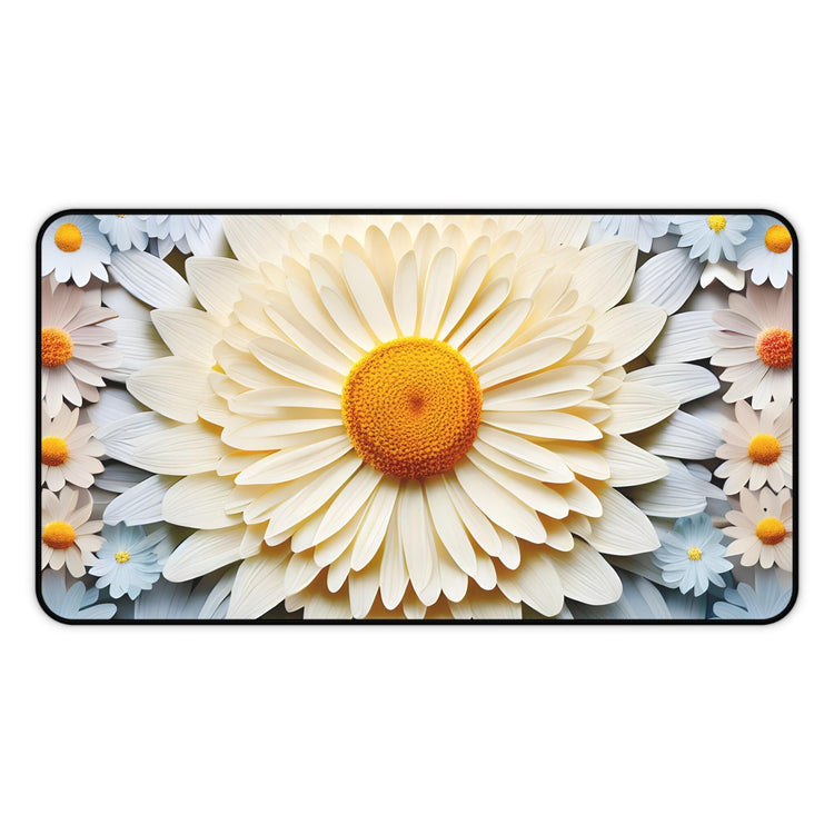Desk Mat, Beautiful 3D bright colorful floral print office dorm home computer keyboard mouse desk pad