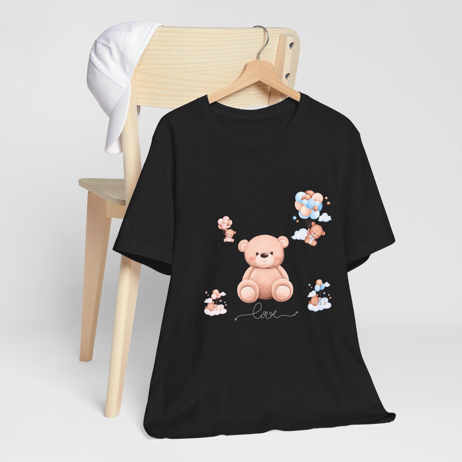 Unisex Teddy Bear Shirt, Cute female male back to school casual everyday jean minimilist simple teddy bear Tee