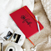 Hardcover bound notebook, Christian inspiration spiritual faith belief daily affirmation minimilist everyday writing journal