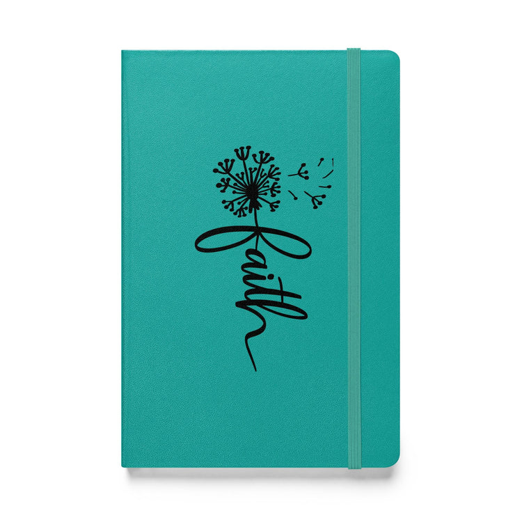 Hardcover bound notebook, Christian inspiration spiritual faith belief daily affirmation minimilist everyday writing journal