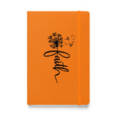 Hardcover bound notebook, Christian inspiration spiritual faith belief daily affirmation minimilist everyday writing journal