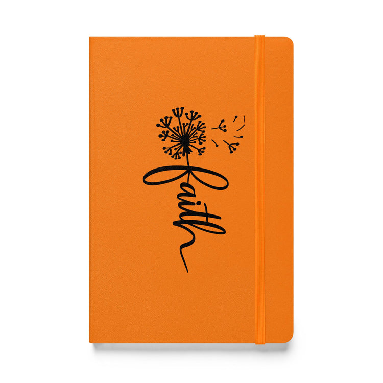 Hardcover bound notebook, Christian inspiration spiritual faith belief daily affirmation minimilist everyday writing journal