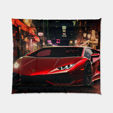 Comforter, Red Lamborghini, Designer Comforter, Male Bedroom Decor, Cozy Warm Comforter, Bed Comforter, Stylish Blanket