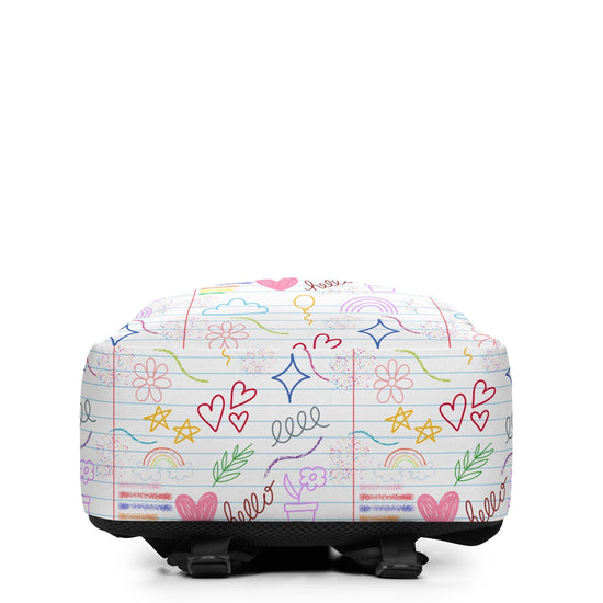 Minimalist Backpack, Young child back to school all purpose elementary preschool computer ipad crayons pencils carrying book bag