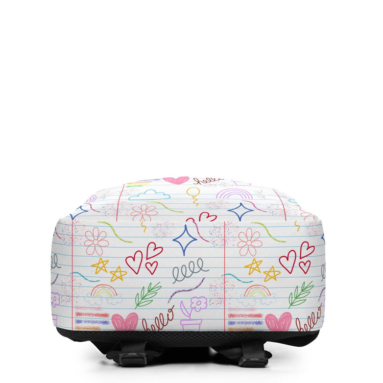 Minimalist Backpack, Young child back to school all purpose elementary preschool computer ipad crayons pencils carrying book bag