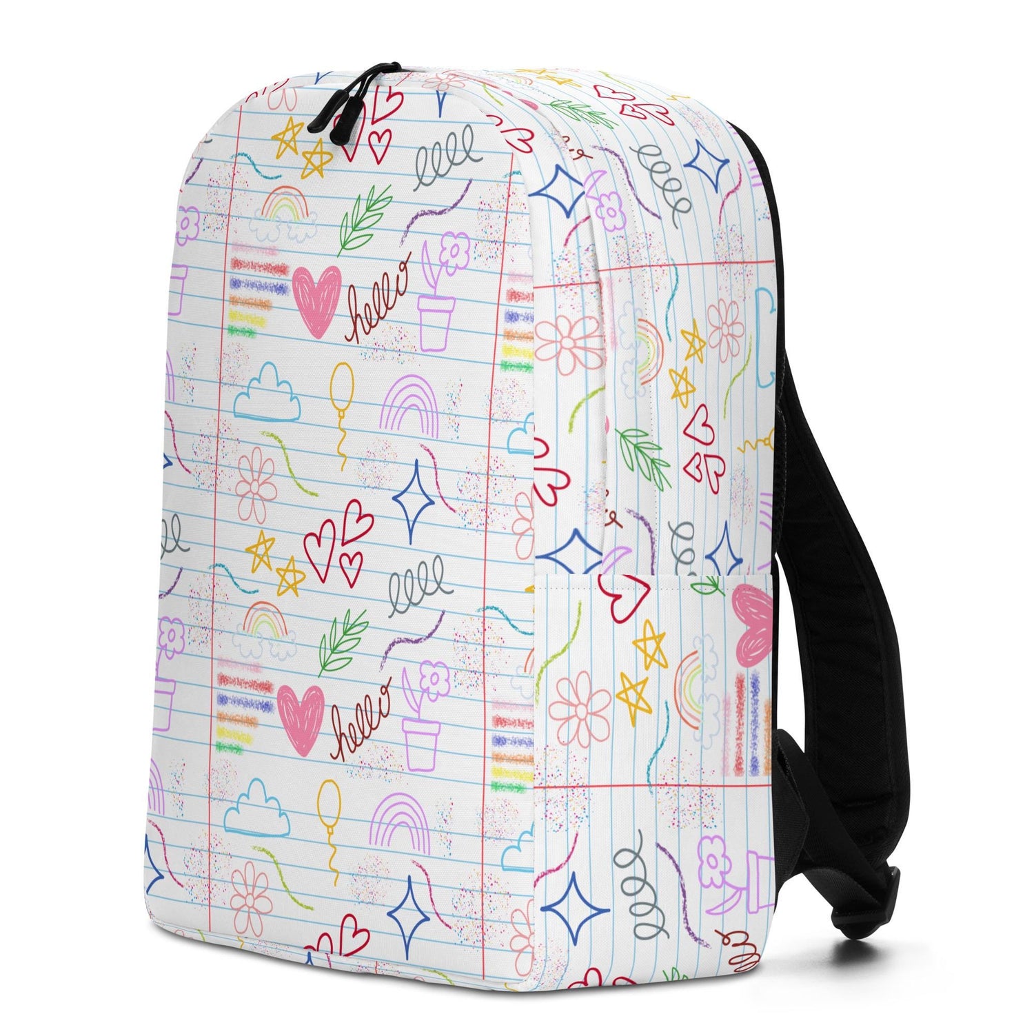 Minimalist Backpack, Young child back to school all purpose elementary preschool computer ipad crayons pencils carrying book bag