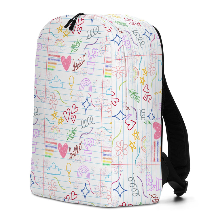 Minimalist Backpack, Young child back to school all purpose elementary preschool computer ipad crayons pencils carrying book bag