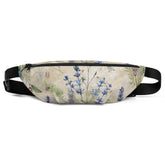 Fanny Pack, Lavendar floral conventional roomy all purpose on the go accesory travel work school fun waistline pouch