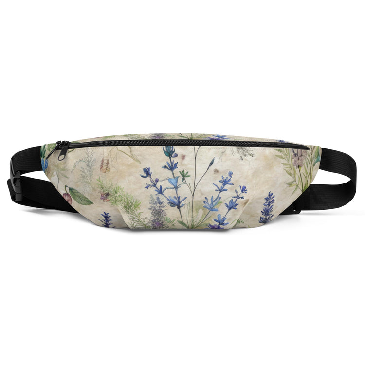 Fanny Pack, Lavendar floral conventional roomy all purpose on the go accesory travel work school fun waistline pouch