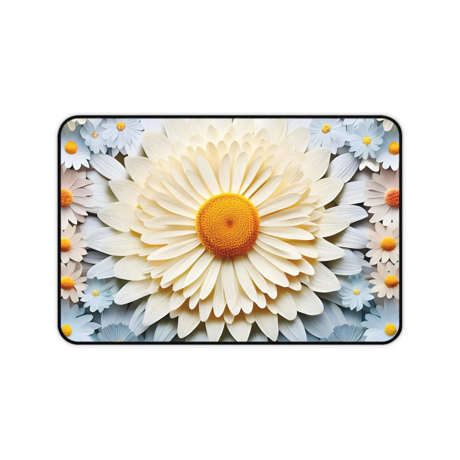 Desk Mat, Beautiful 3D bright colorful floral print office dorm home computer keyboard mouse desk pad The Aurora Touch