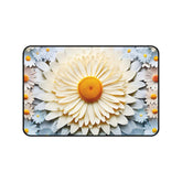 Desk Mat, Beautiful 3D bright colorful floral print office dorm home computer keyboard mouse desk pad
