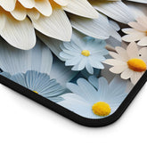 Desk Mat, Beautiful 3D bright colorful floral print office dorm home computer keyboard mouse desk pad