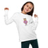 Youth long sleeve tee, Female child cute adorable fashion girlie Teddy Bear design wear for everyday casual classroom playground school day