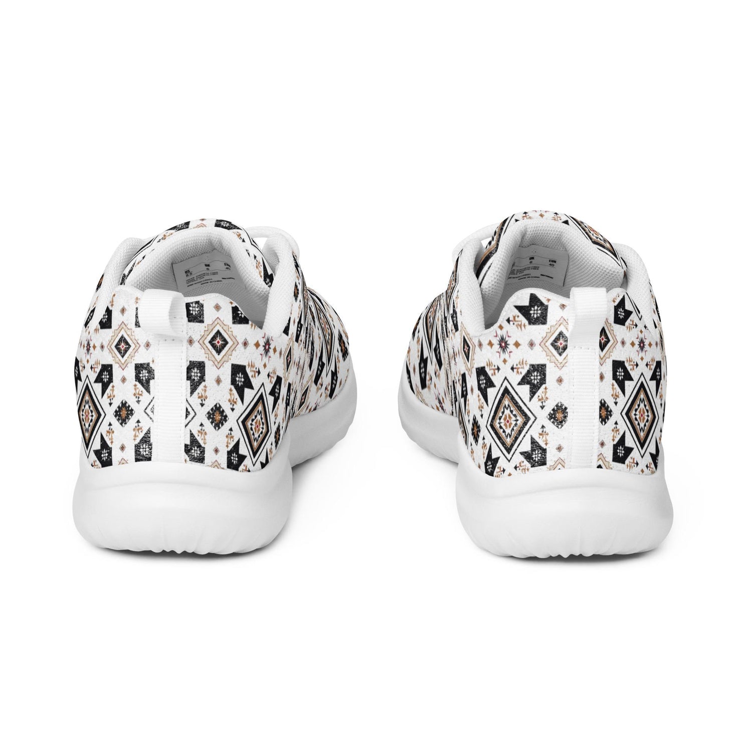 Women’s athletic shoes, Tribal all over print pattern design casual sport school work walking comfy soft lace up stylish tennis shoe