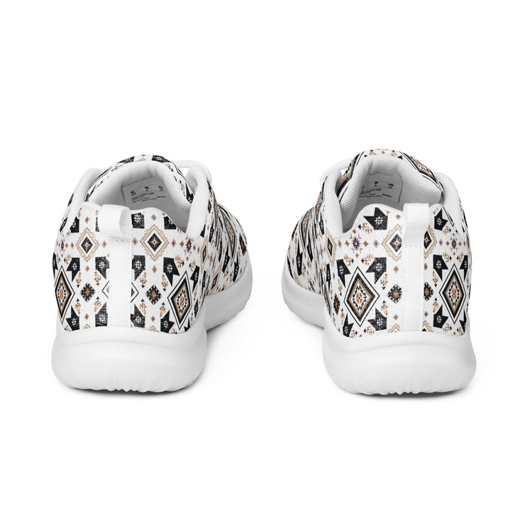 Women’s athletic shoes, Tribal all over print pattern design casual sport school work walking comfy soft lace up stylish tennis shoe