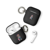 Rubber Case for AirPods®, Teddy Bear Fashion girl cute design ready for school airpods protective carrying case