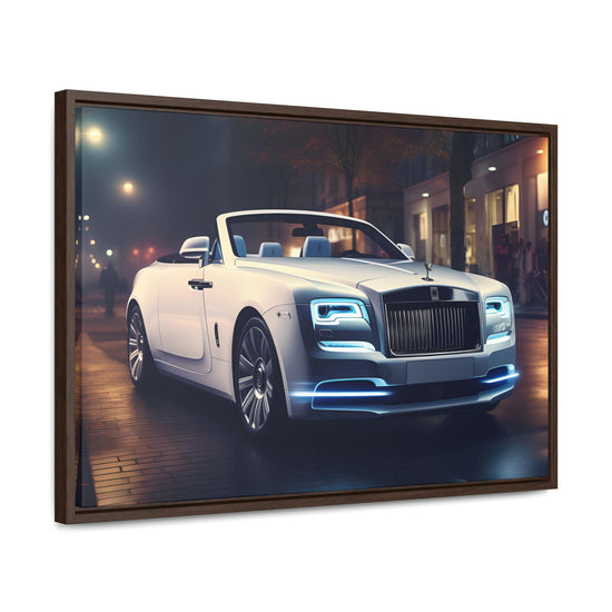 Gallery Canvas Wraps, Horizontal Frame, White Rolls Royce, Fancy Art Piece, Office Wall Art, Hallway Wall Art, Gift For Boss, Gift for Dad