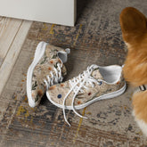 Women’s athletic shoes, Floral crotchet 3D pattern all over print walking everyday casual sports tennis school work shoe