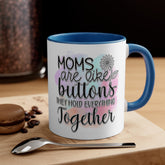 Accent Coffee Mug, 11oz, Mom beautiful sayings 2 tone daily office home novelty decor beverage cup great for Mothers Day or anytime gift