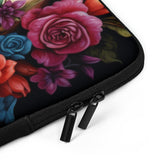 Laptop Sleeve, Day of the dead colorful vibrant floral sugar skull aert design computer ipad business school carrying cover case
