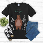 Best Papa Bear Heavy Cotton Tee,  Father love casual adorable teddy bear cotton novelty work everyday meaningful Daddy day shirt