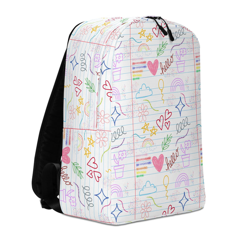Minimalist Backpack, Young child back to school all purpose elementary preschool computer ipad crayons pencils carrying book bag