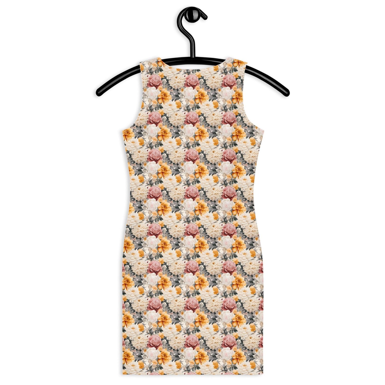 Floral all over print pattern art design casual dinner date party wear blazer fashion bodycon dress