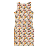 Floral all over print pattern art design casual dinner date party wear blazer fashion bodycon dress