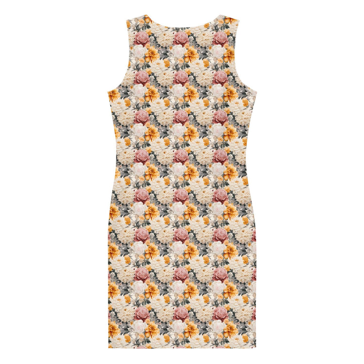 Floral all over print pattern art design casual dinner date party wear blazer fashion bodycon dress