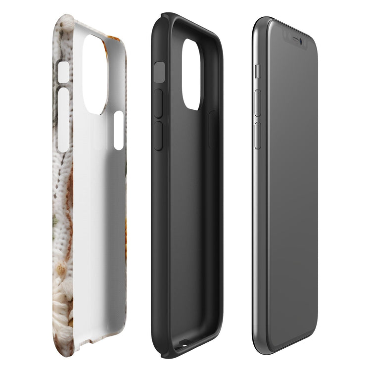 Tough Case for iPhone®, pretty floral crotchet phone cover fashion stylish design protector apple phone case