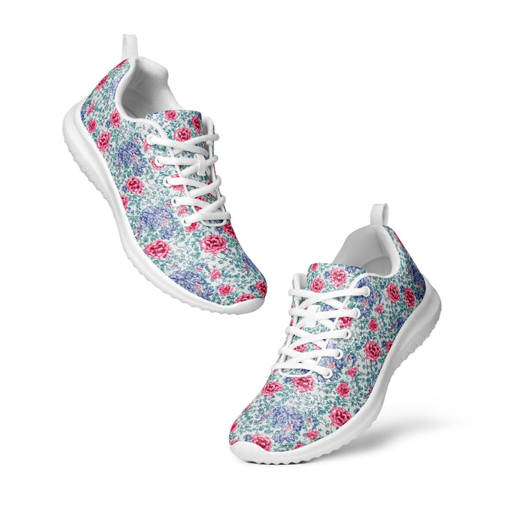 Women’s bright floral fashion casual soft comfy athletic shoes for walking work school travel Holiday gift
