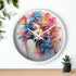 Wall Clock, Cool AI modern day home office restaurant beauty salon colorful female art wall clock design
