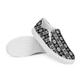 Men’s slip-on canvas shoes, Tribal design men casual jean everyday wear stylish clean comfortable walking work shopping soft male shoe