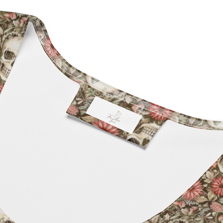 Bodycon dress, Sugar skull floral print all over design body fitted cute dinner night blazer sleeveless sexy stylish female above knee dress