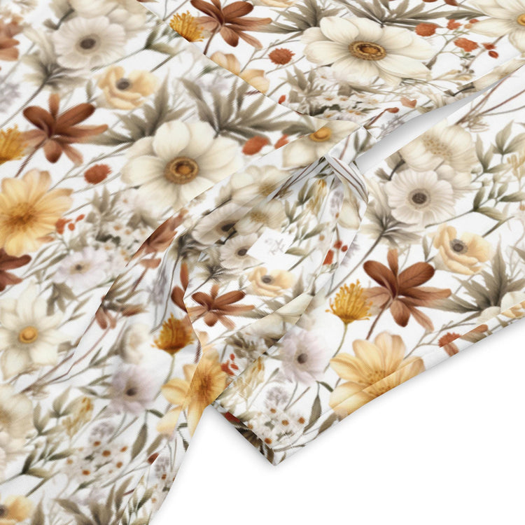 All-over print long sleeve midi dress