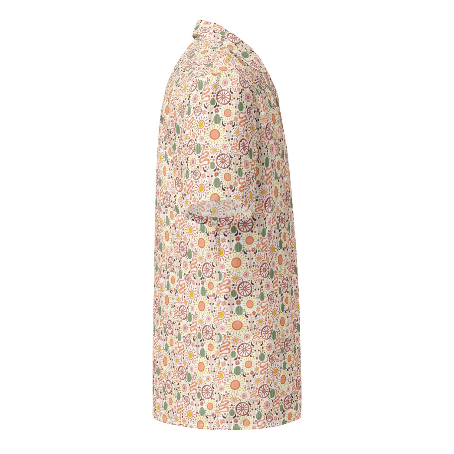 Unisex button shirt, Designer pastel color country livin all print design casual stylish cool fabric everyday work travel beach shirt