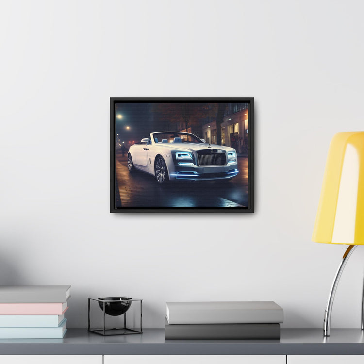 Gallery Canvas Wraps, Horizontal Frame, White Rolls Royce, Fancy Art Piece, Office Wall Art, Hallway Wall Art, Gift For Boss, Gift for Dad