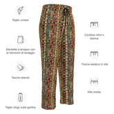 Wide-leg joggers, Unisex fit native all over pattern design casual recycled fabric relaxed all day wear lounge sweat pants