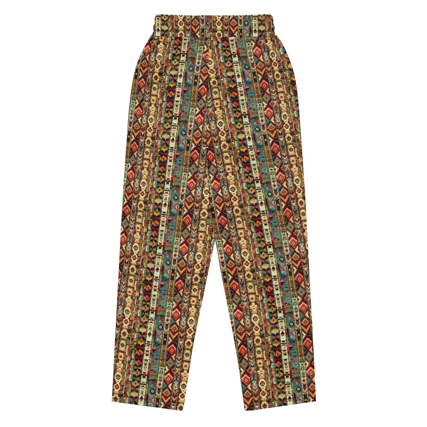 Wide-leg joggers, Unisex fit native all over pattern design casual recycled fabric relaxed all day wear lounge sweat pants