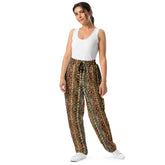 Wide-leg joggers, Unisex fit native all over pattern design casual recycled fabric relaxed all day wear lounge sweat pants